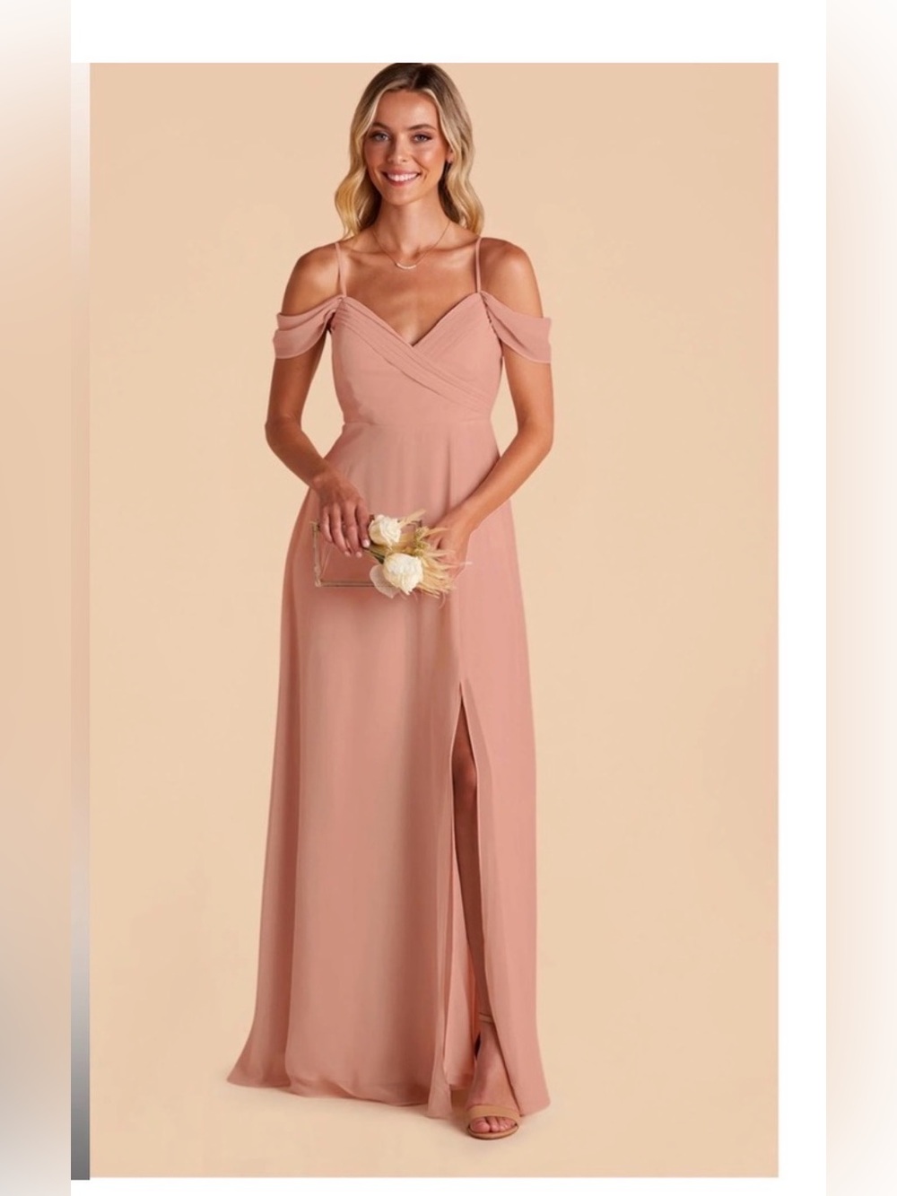 Birdy Grey Spence Chiffon Dress in Dusty Rose